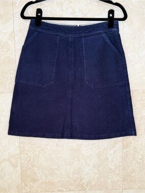 Boden Navy Blue Cargo Pocket Skirt EUC